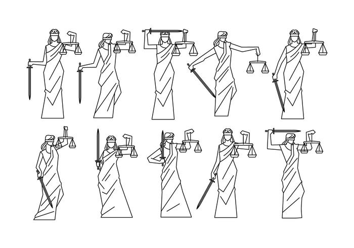 Vetor de justiça de senhora grátis