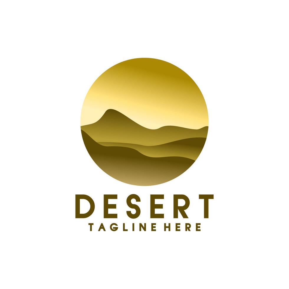 ilustração vetorial de logotipo do deserto vetor