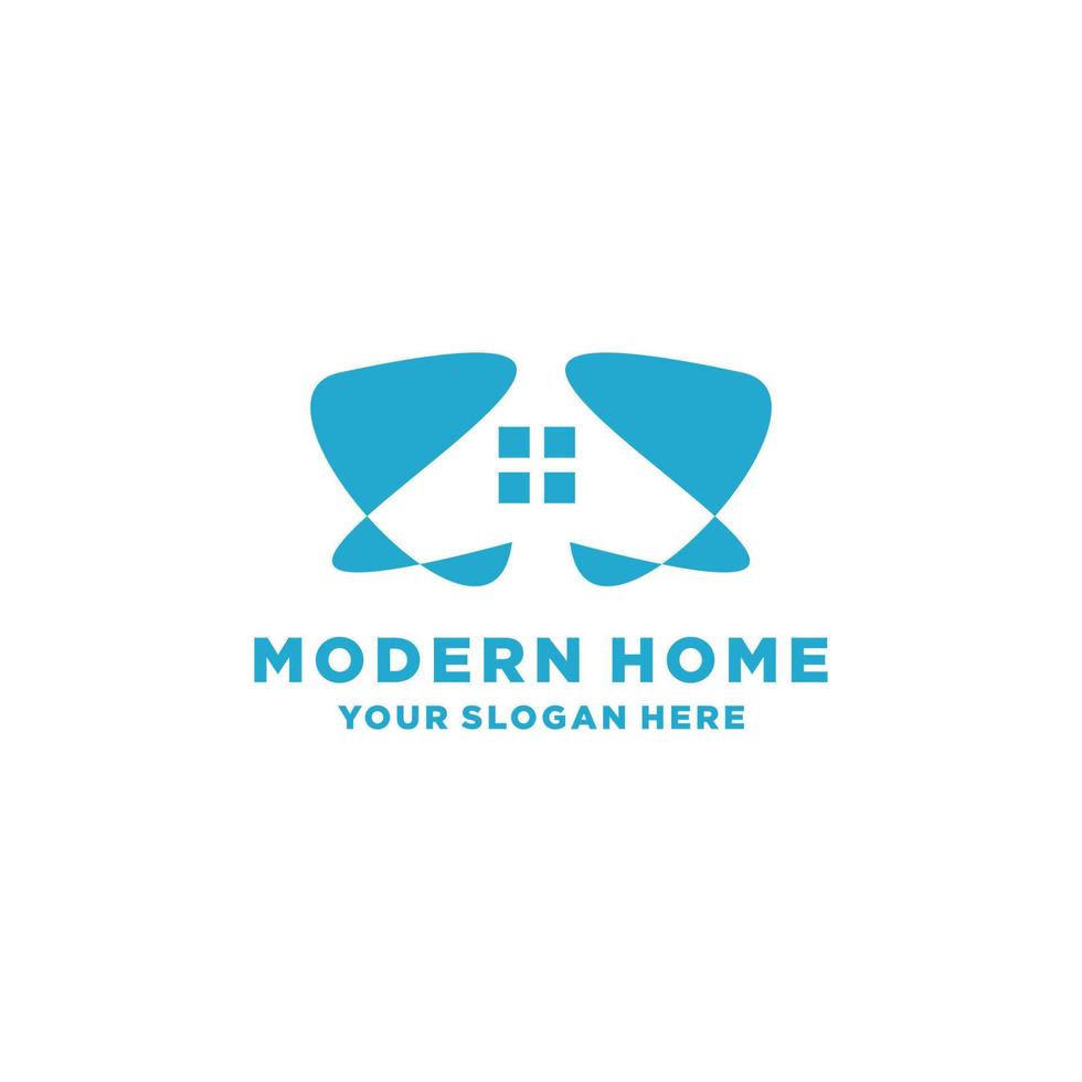 imagem de vetor de ícone de logotipo em casa moderna