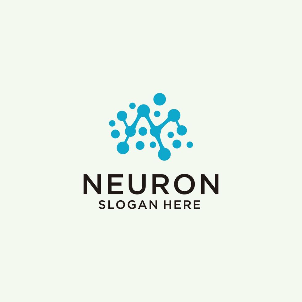 imagem vetorial de ícone do logotipo do neurônio vetor