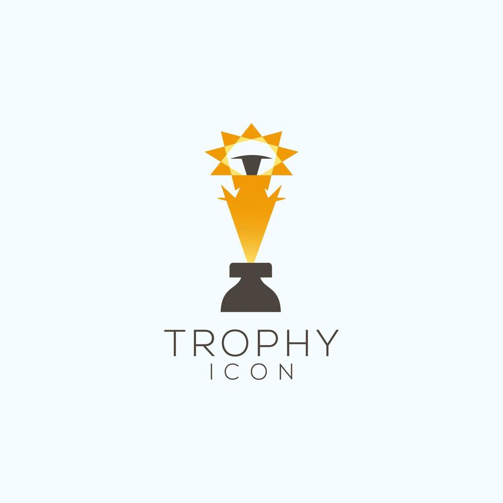 vetor de design de ícone de logotipo de troféu