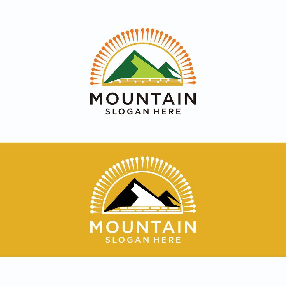 imagem de vetor de ícone de logotipo de montanha