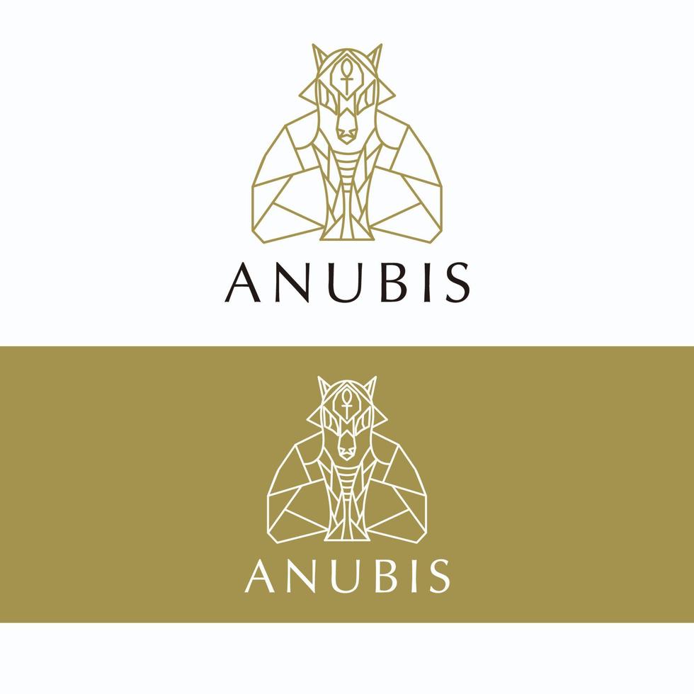 imagem vetorial de ícone do logotipo anubis vetor