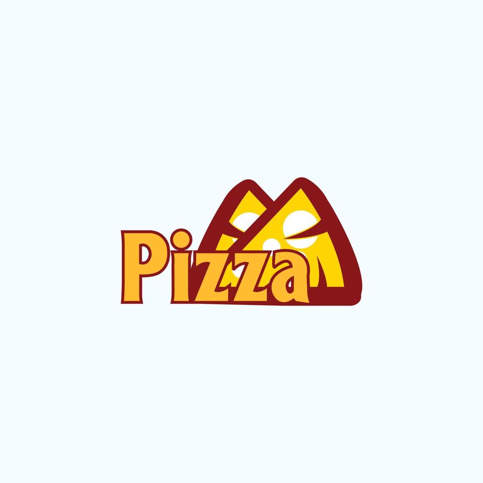 vetor de design de ícone de logotipo de pizza