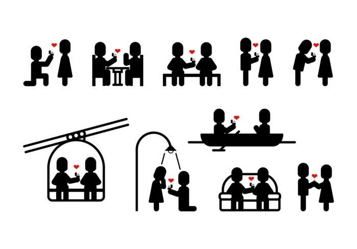 Casar-me vetor stickman vetores