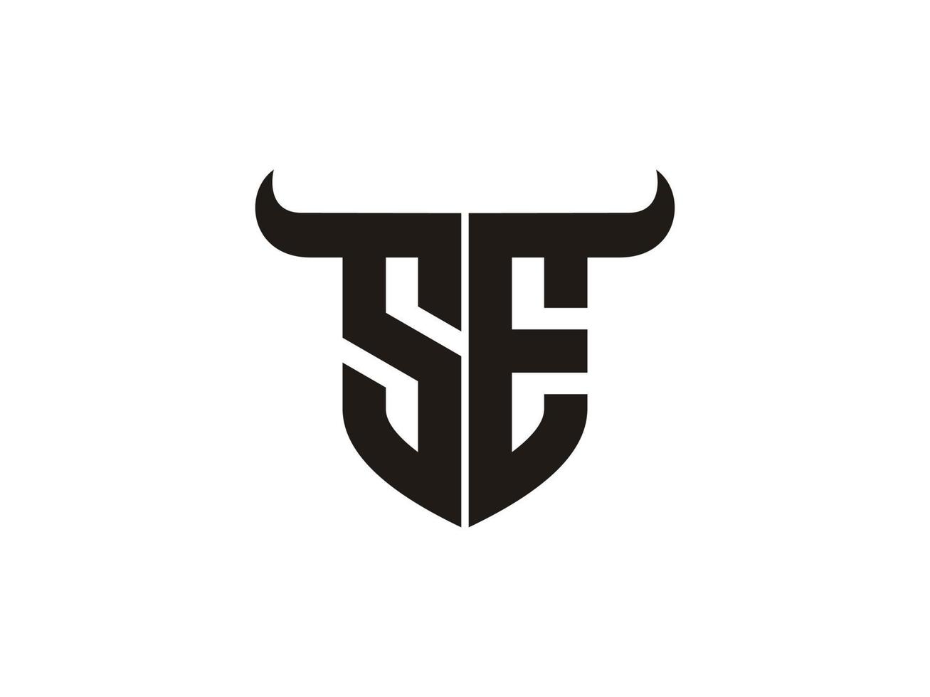 design inicial do logotipo do se touro. vetor