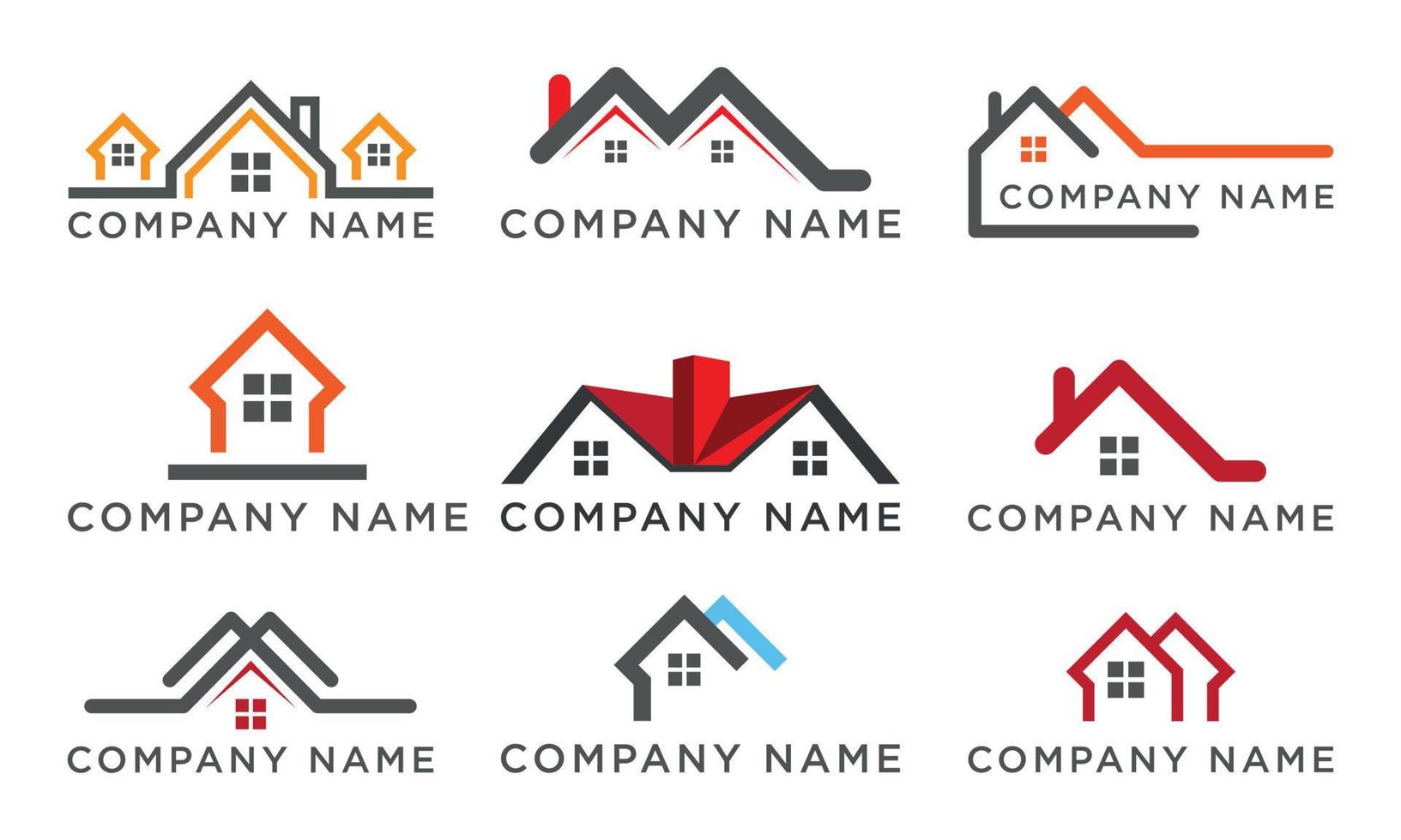 modelo de vetor profissional de logotipo imobiliário vetor profissional
