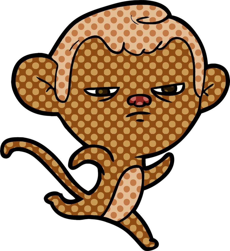 personagem de desenho animado de macaco vetor