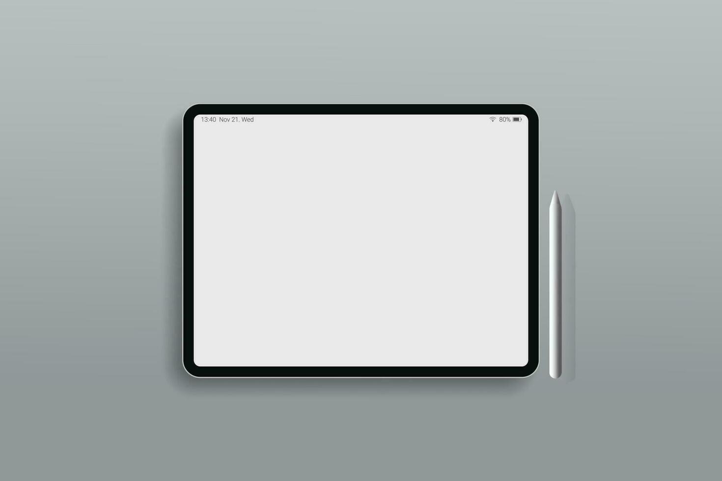 tablet de tela em branco ou design de ipad vetor