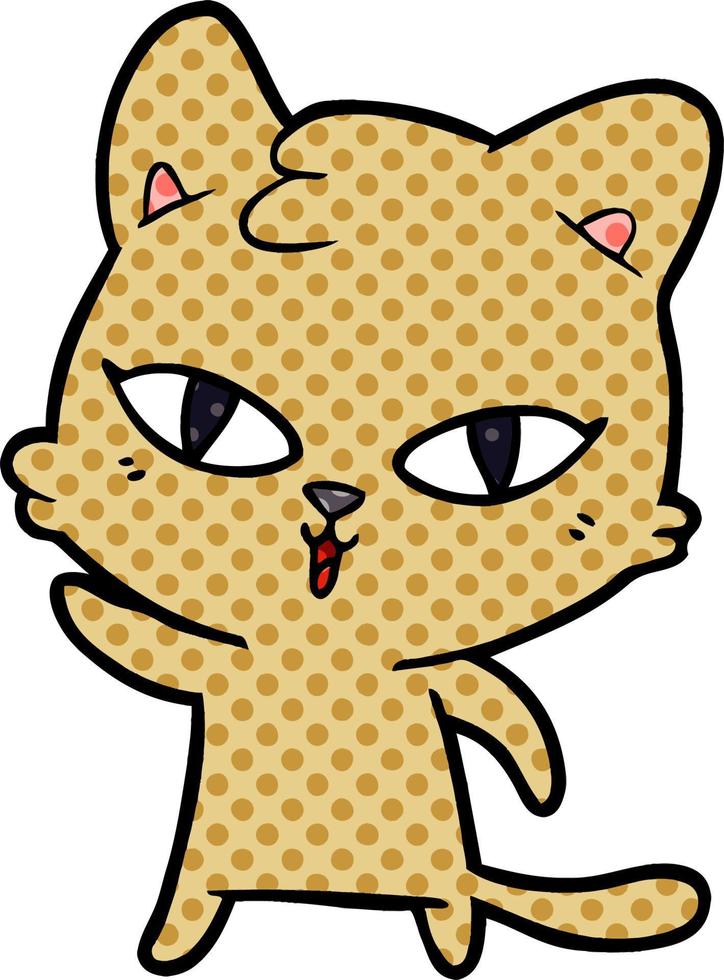 personagem de gato de desenho vetorial vetor