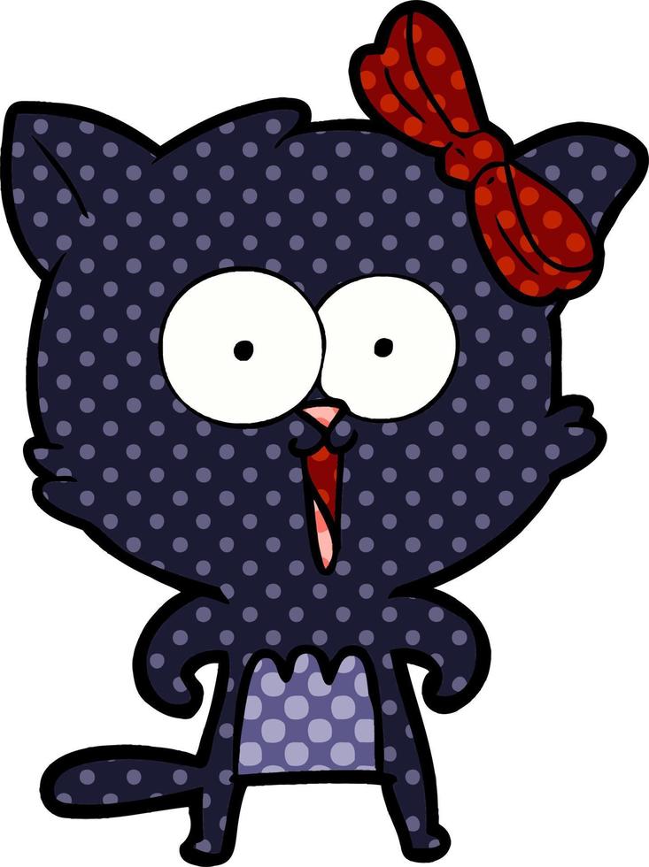 personagem de desenho animado gato vetor