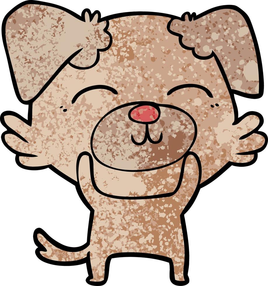 personagem de cachorro de desenho animado vetor