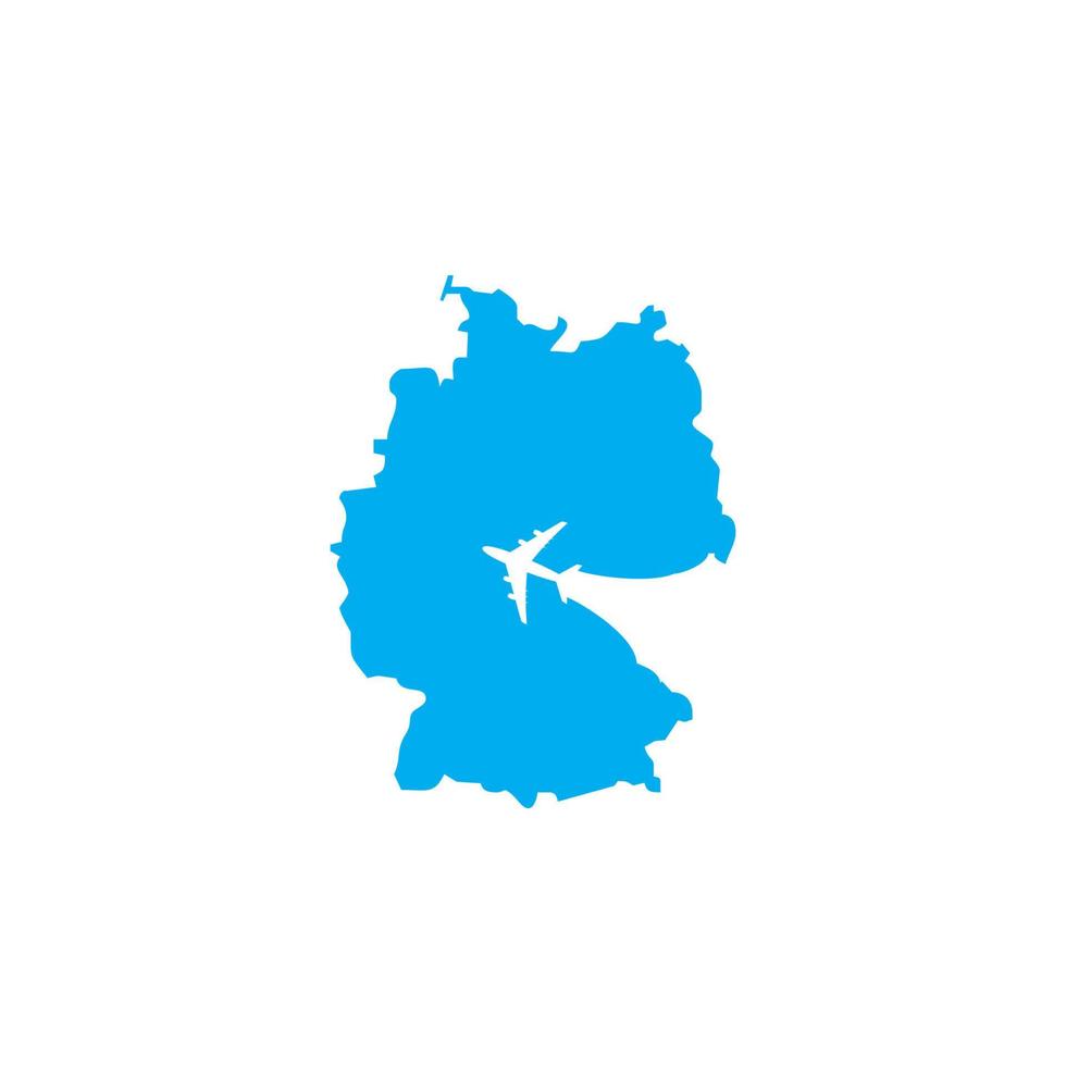 inspiração de design de logotipo de negócios e viagens na alemanha moderna vetor
