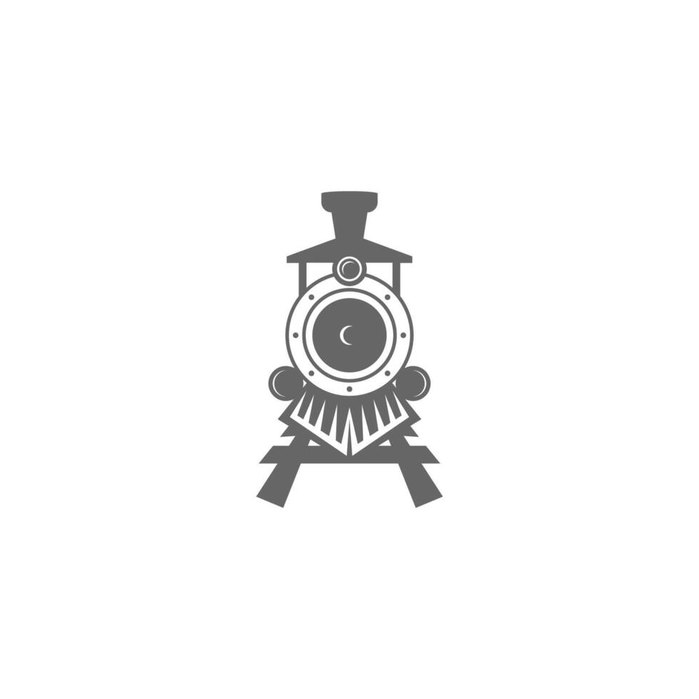 ilustração de design de ícone de logotipo de locomotiva vetor