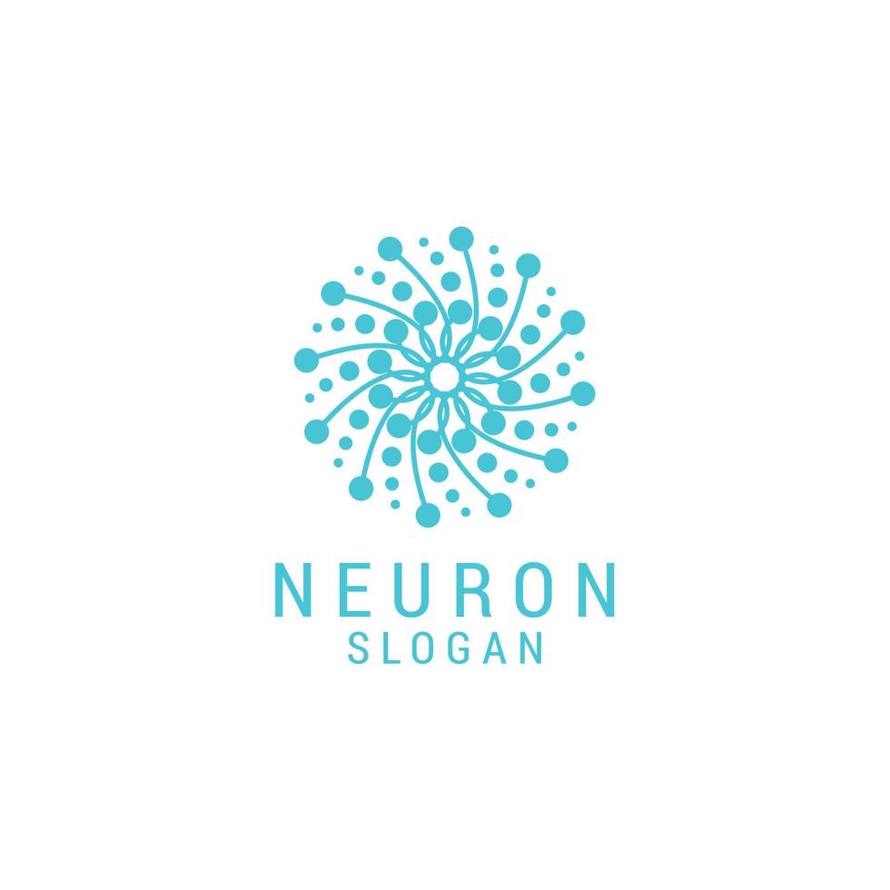 modelo de design de ícone de logotipo neuro. luxo, vetor. vetor