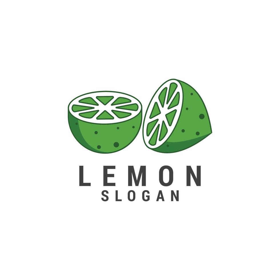 modelo de design de ícone de logotipo de limão. luxo, vetor. vetor
