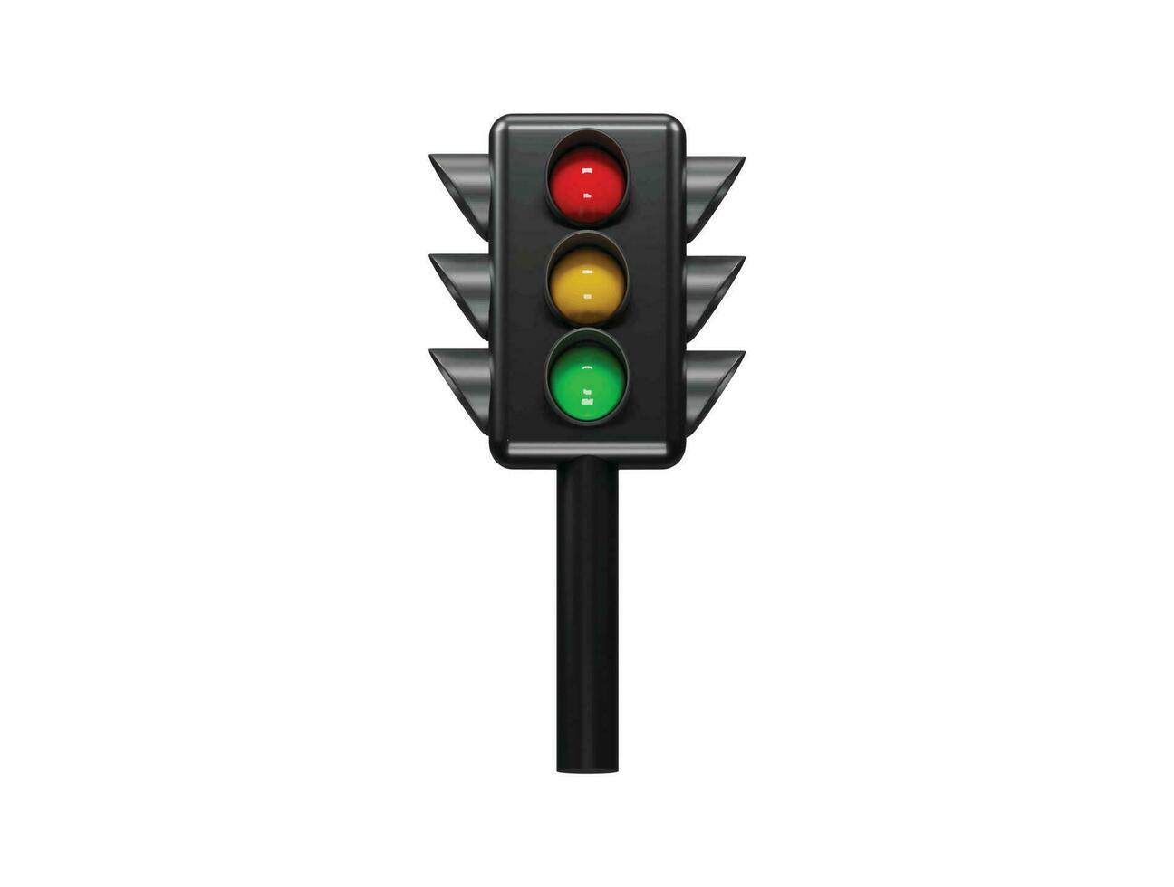vetor de ilustração 3d de ícone de tráfego
