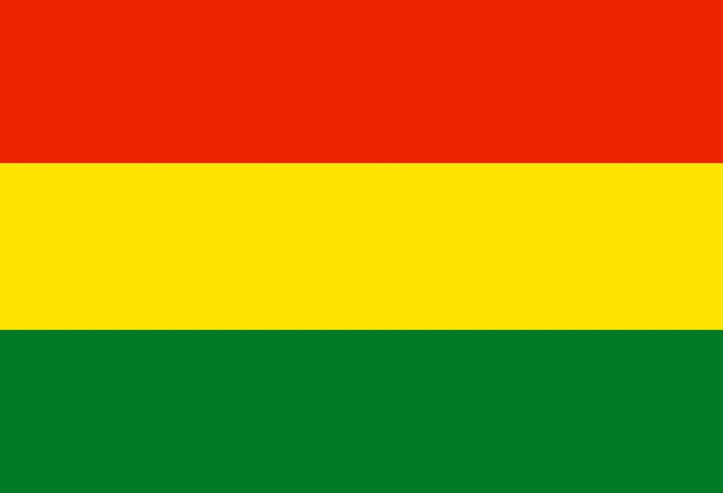 bandeira da bolívia. símbolo do dia da independência, jogo de esporte de lembrança, linguagem de botão, ícone. vetor