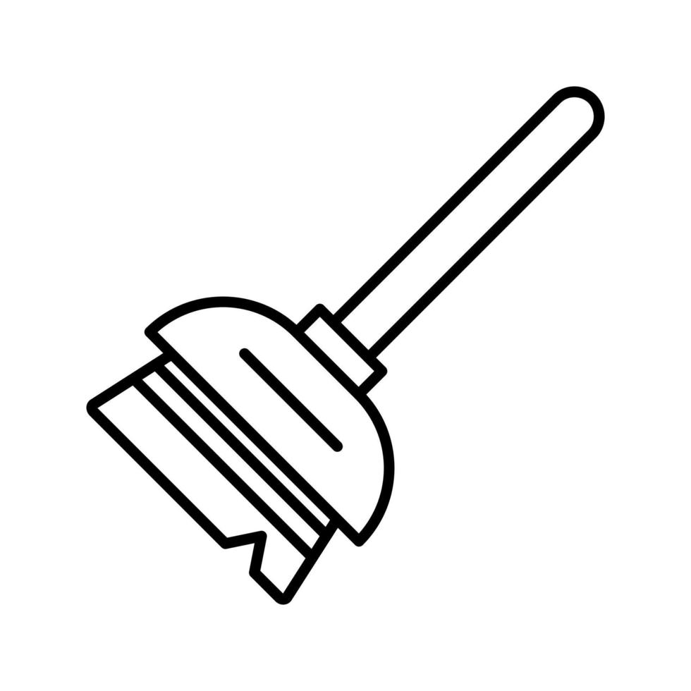 ícone de vetor de vassoura