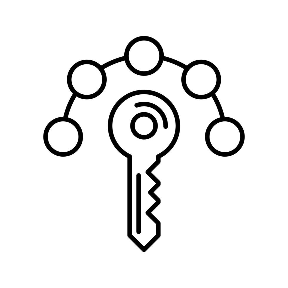 ícone de vetor de habilidades-chave