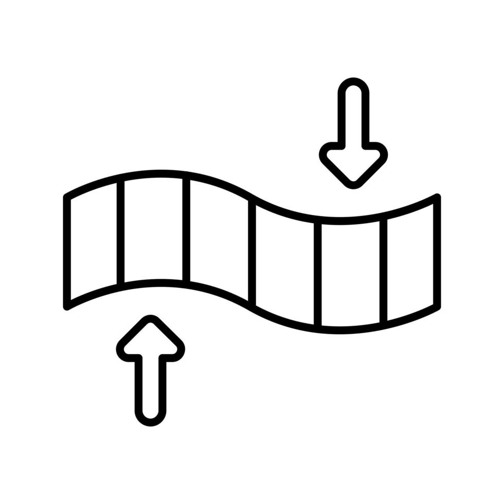 ícone de vetor de elasticidade