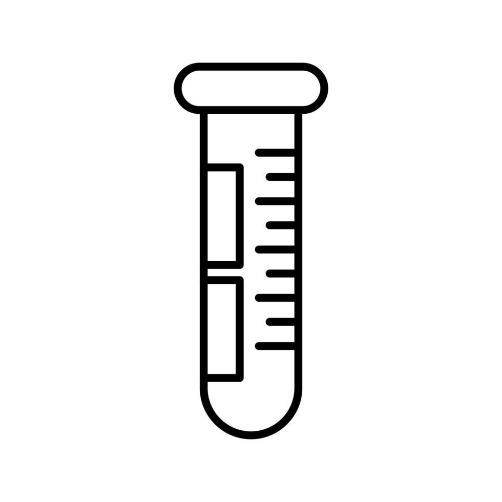 ícone de vetor de tubo de ensaio