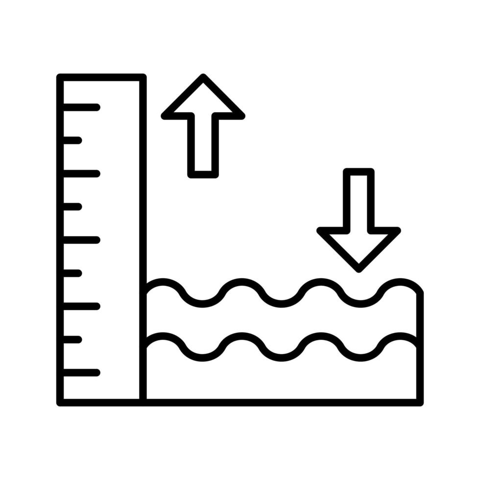 ícone de vetor de maré alta
