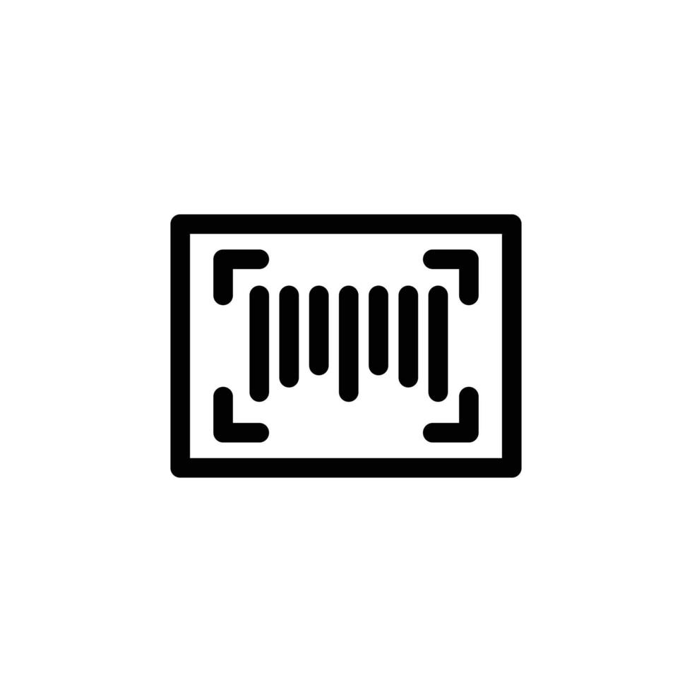 ícone de código de barras grátis vetor
