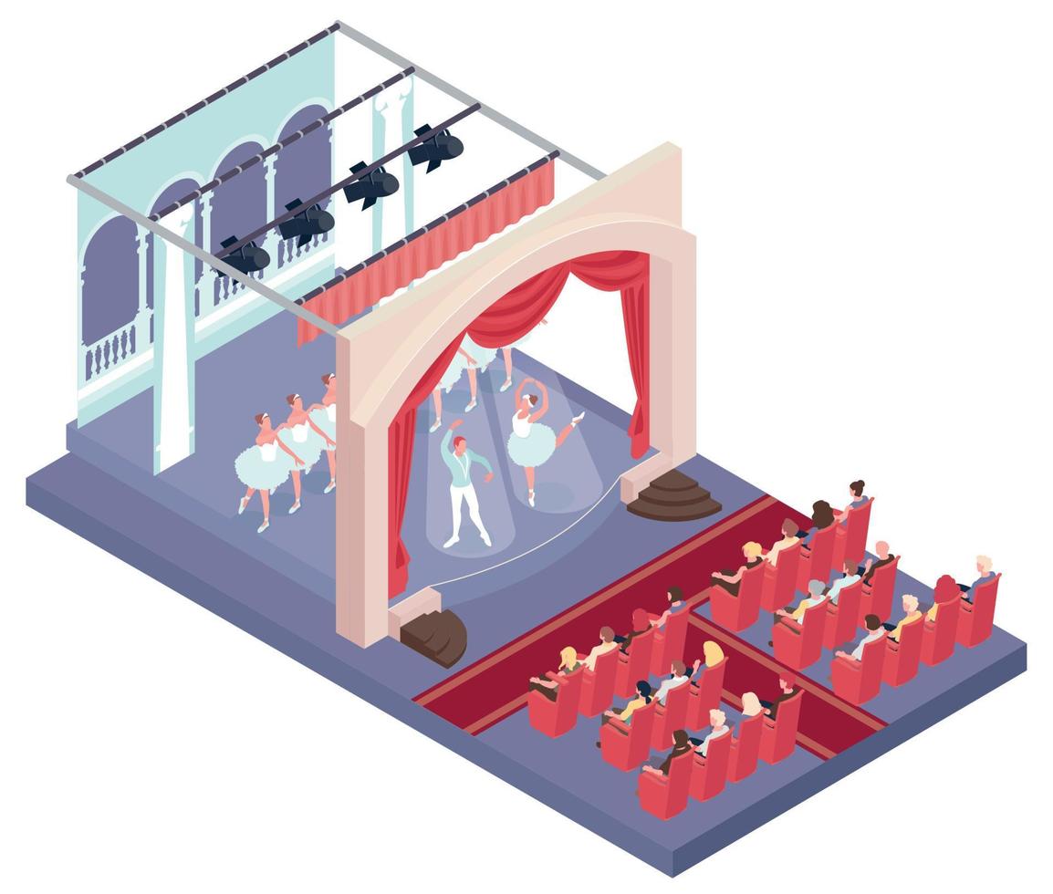 ilustração do conceito de teatro vetor