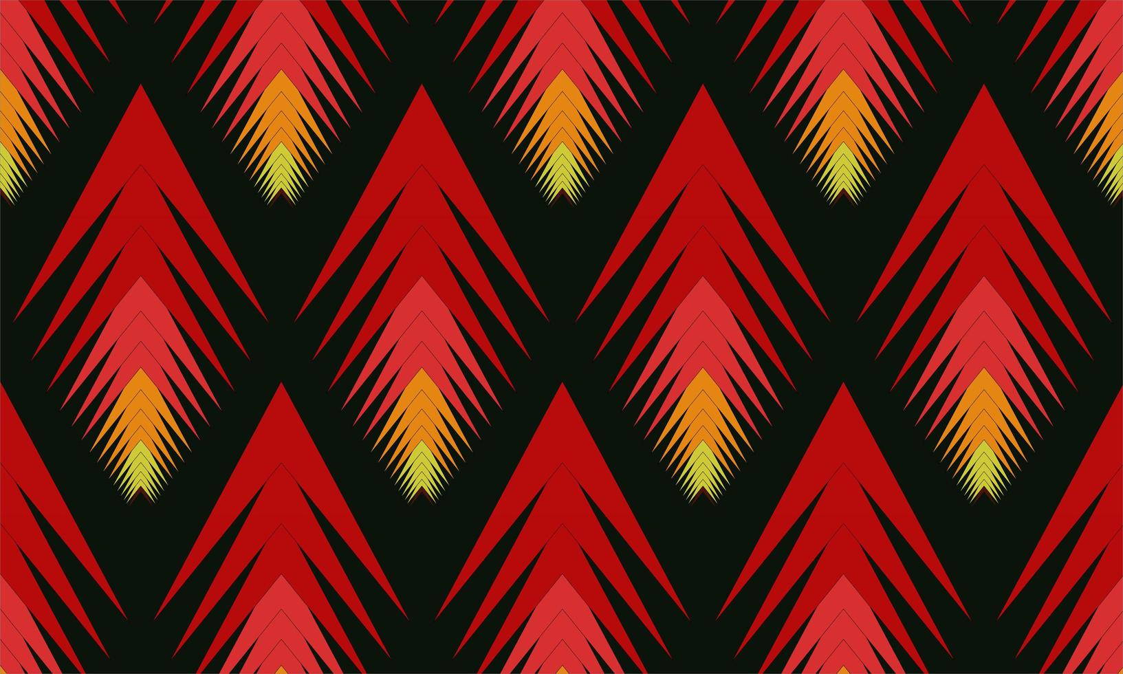 padrão de design de seta vermelha e amarela vetor