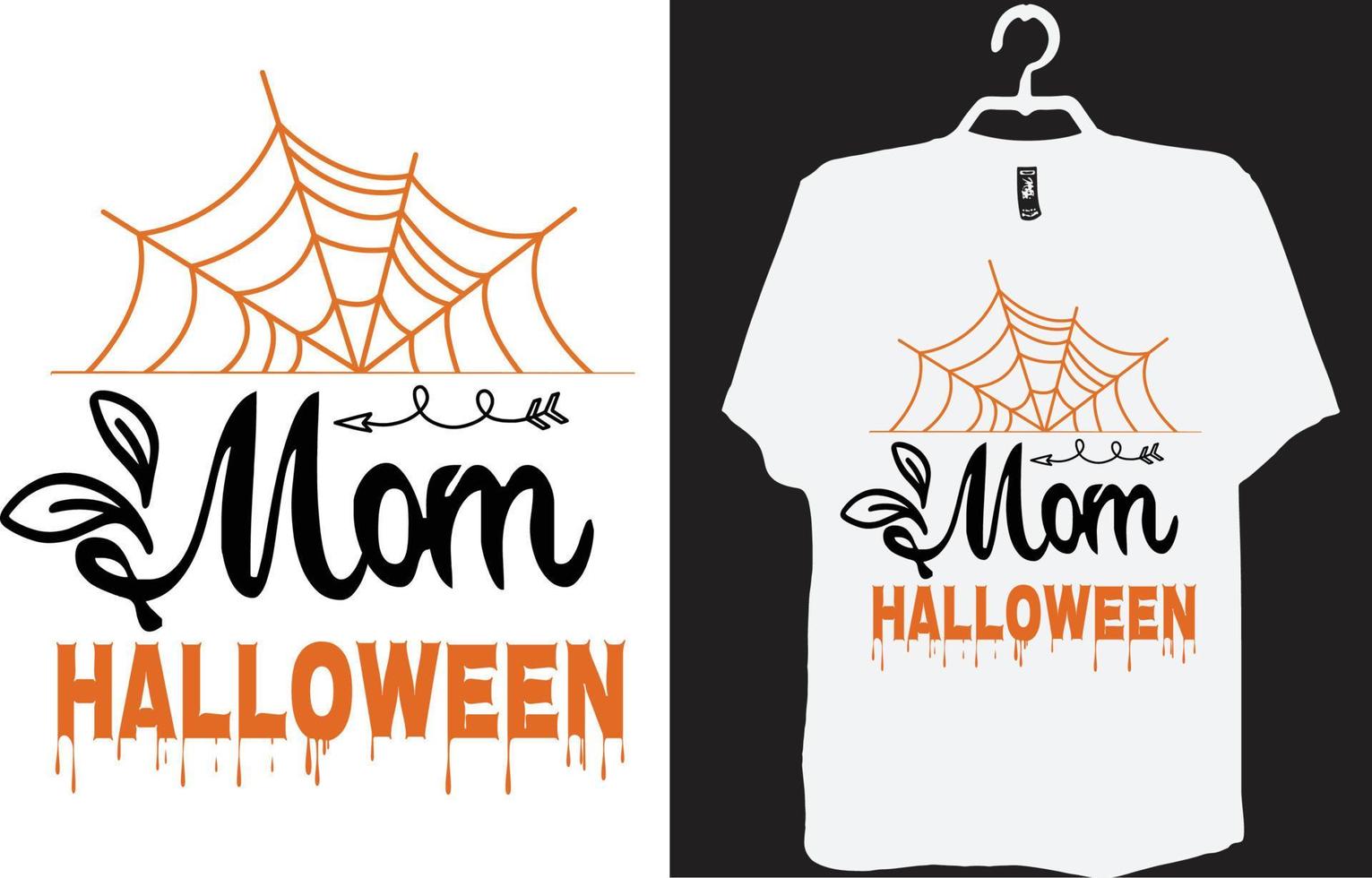 desenho de t-shirt halloween vetor