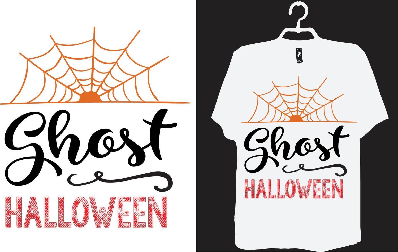 desenho de t-shirt halloween vetor