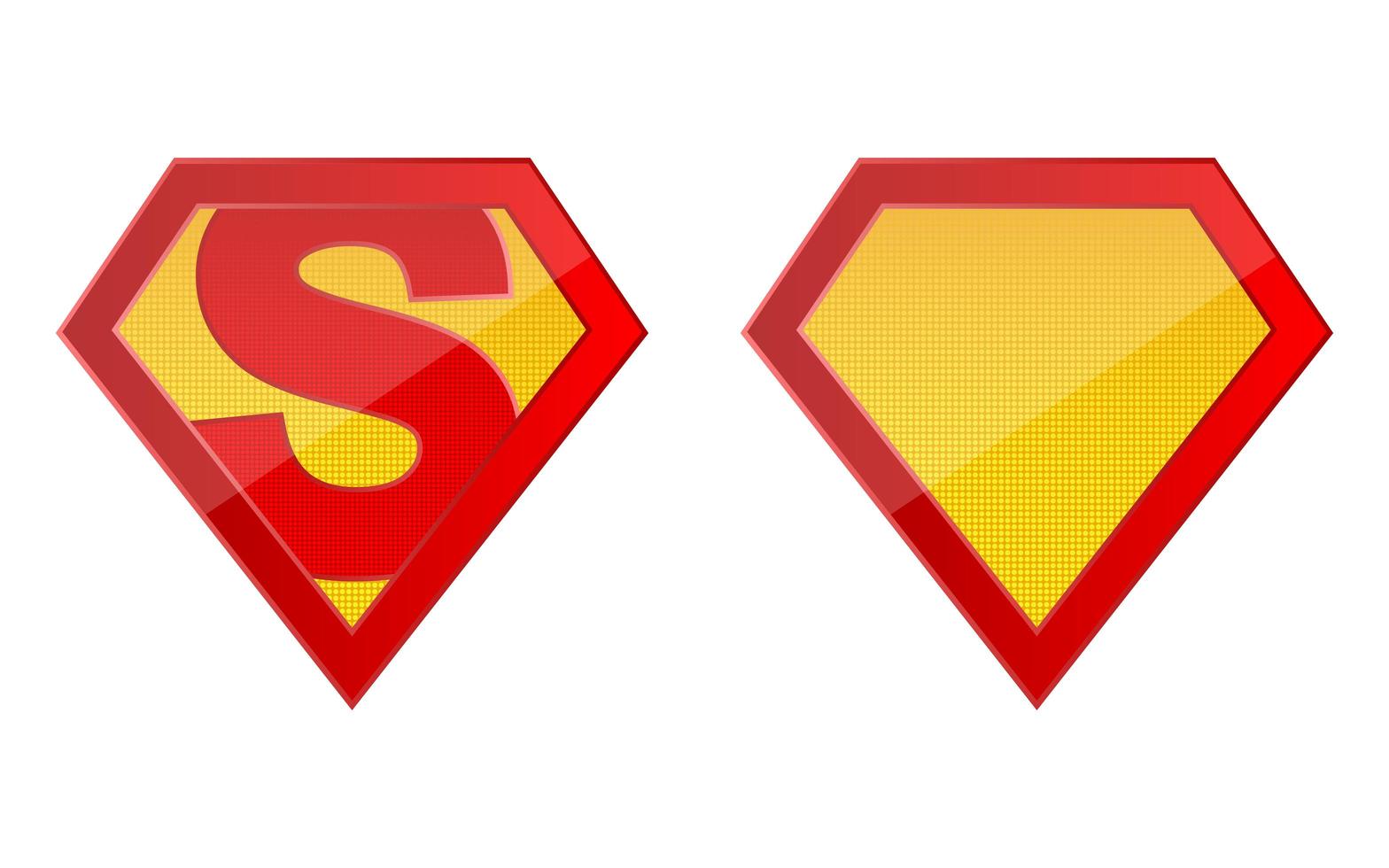 modelo de logotipo de super-herói vetor