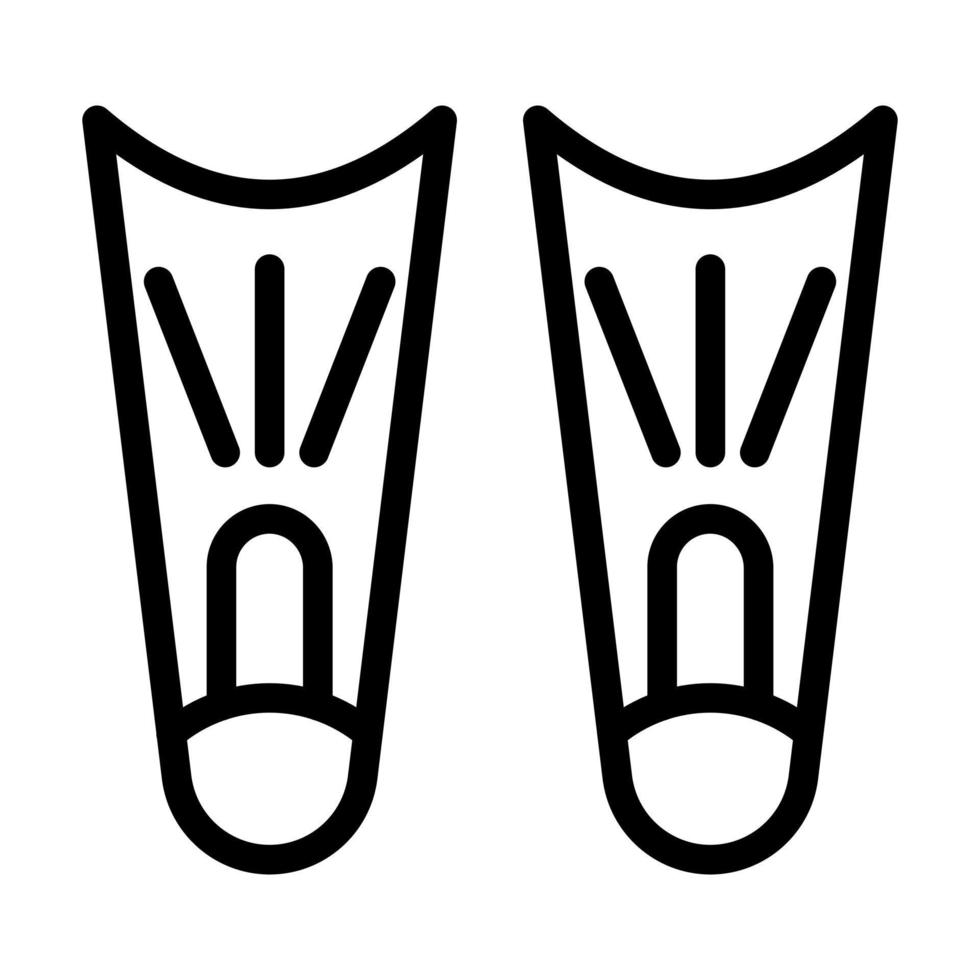 design de ícone de barbatanas vetor