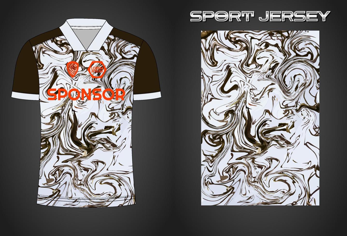 modelo de design de camisa de esporte de camisa de futebol vetor