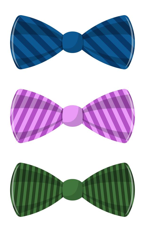 gravata borboleta estilosa vetor