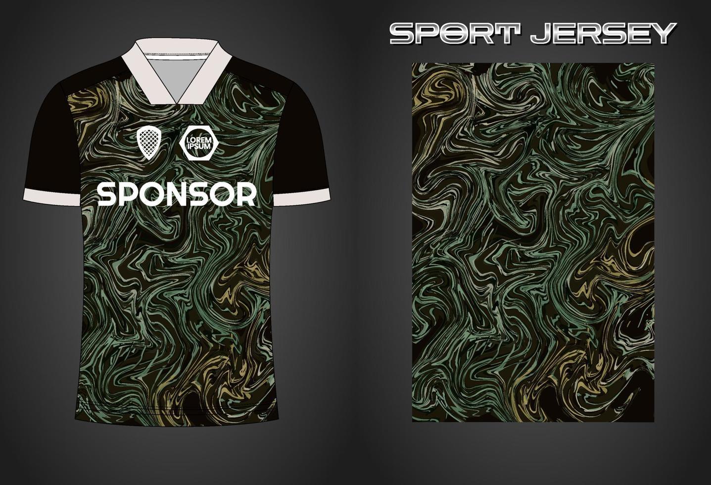 modelo de design de camisa de esporte de camisa de futebol vetor