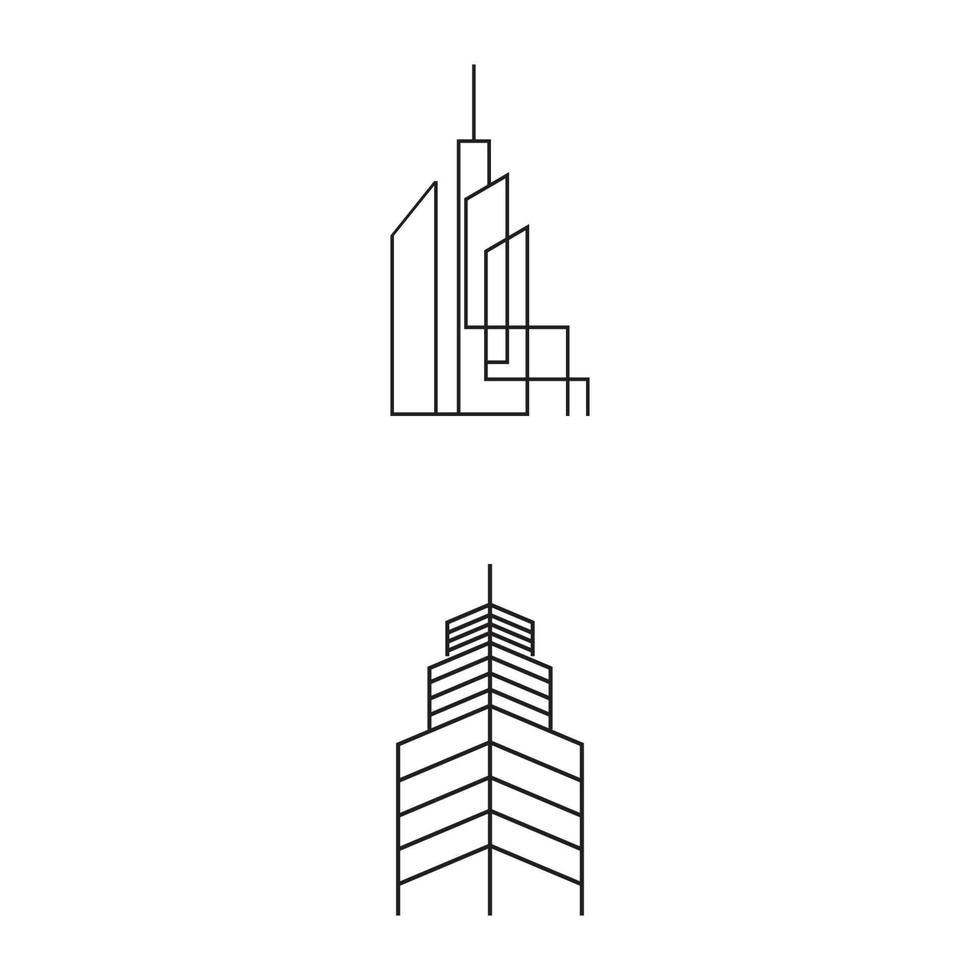 skyline da cidade, ilustração vetorial de silhueta da cidade em design plano vetor