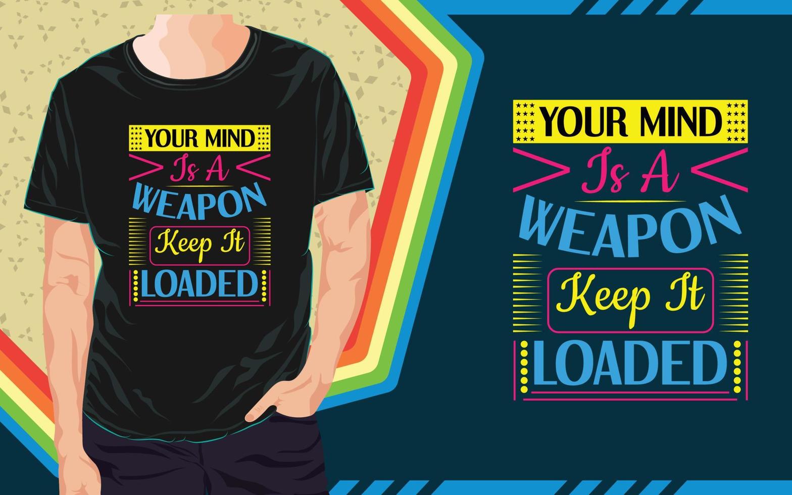 design de camiseta motivacional tipografia vetor