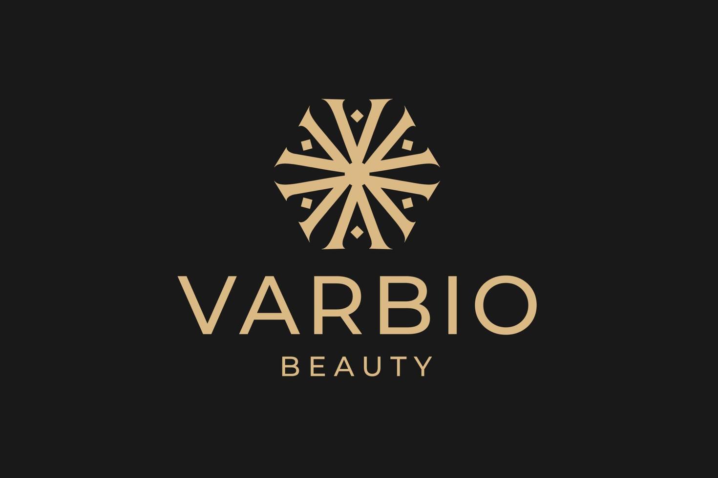 design de logotipo de ornamento elegante abstrato vetor