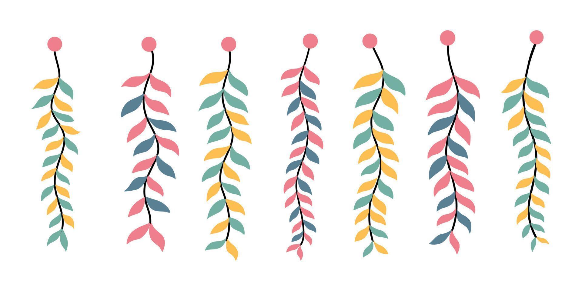 elementos de natal projetados em estilo doodle para decorações temáticas de natal, cartões, álbuns de recortes, impressões digitais, designs de bolsas, padrões de tecido e muito mais. vetor