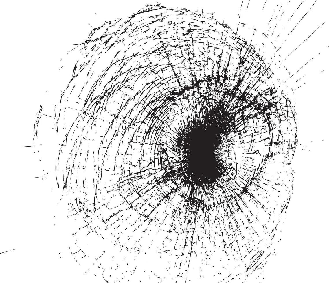 ilustração vetorial de fundo vidro quebrado isolado no fundo branco vetor