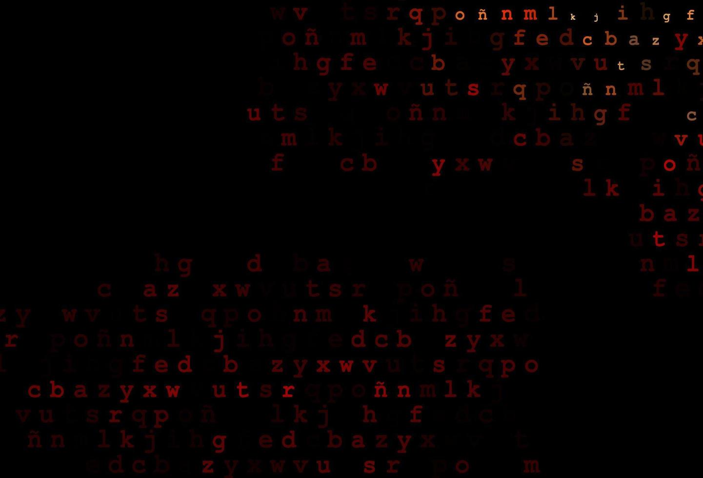 modelo de vetor vermelho escuro com letras isoladas.