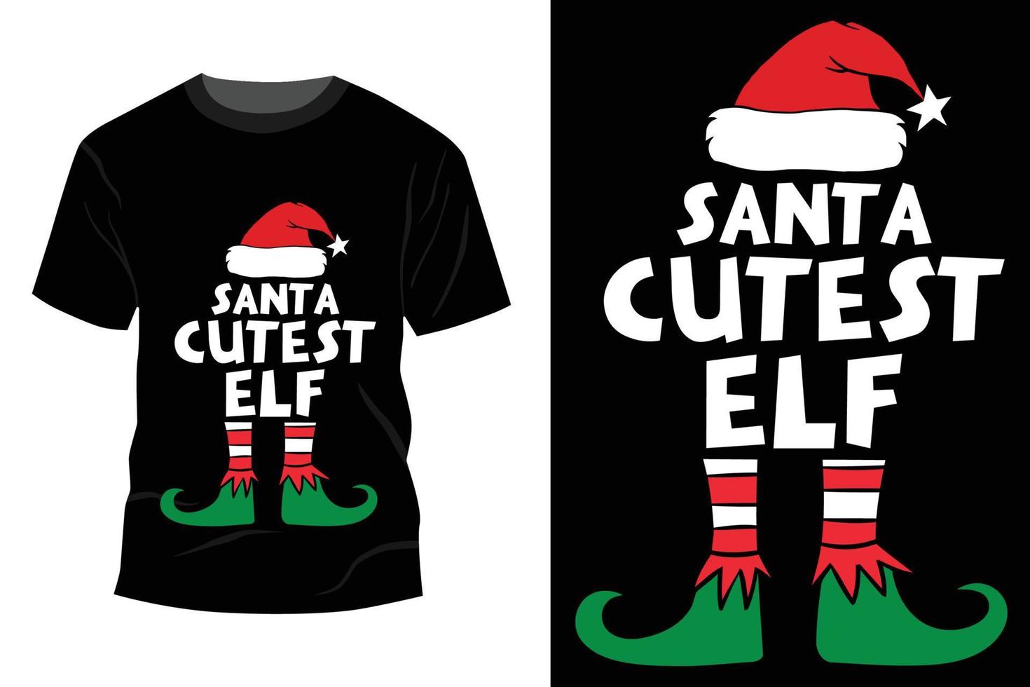 design de camiseta de natal vetor