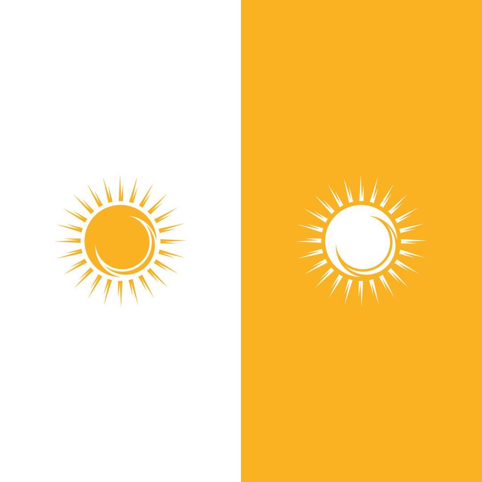 ilustração do logotipo do conceito de sol criativo vetor
