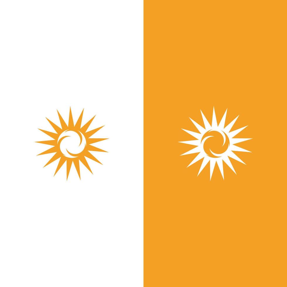 ilustração do logotipo do conceito de sol criativo vetor