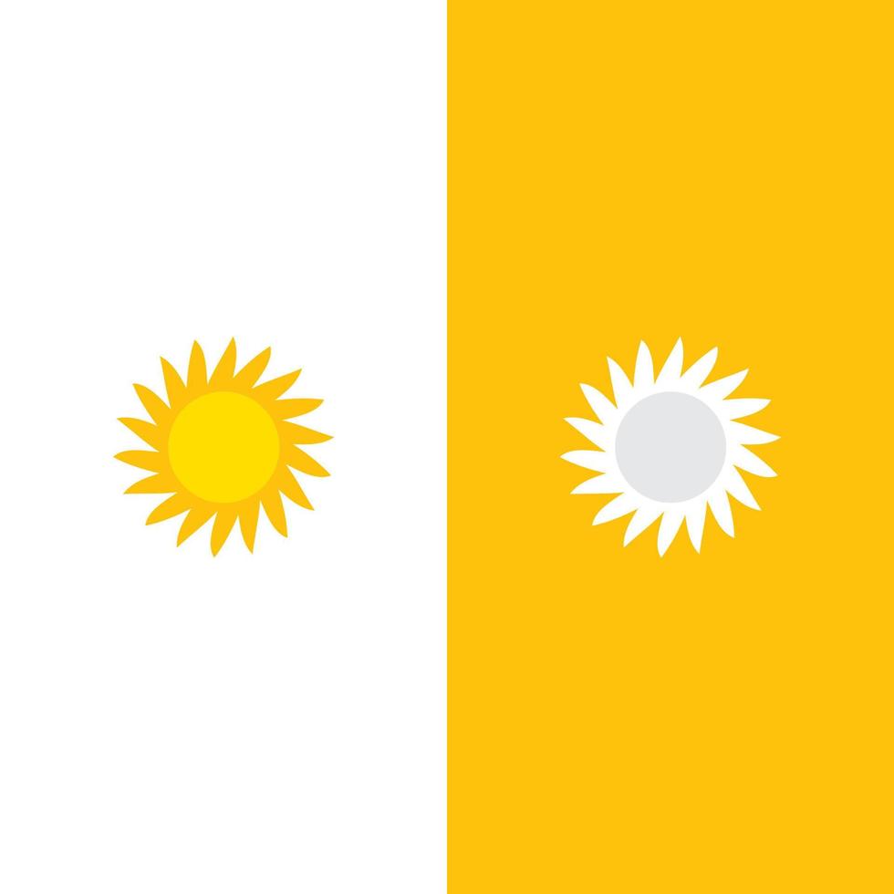 ilustração do logotipo do conceito de sol criativo vetor