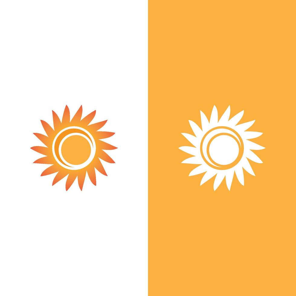 ilustração do logotipo do conceito de sol criativo vetor