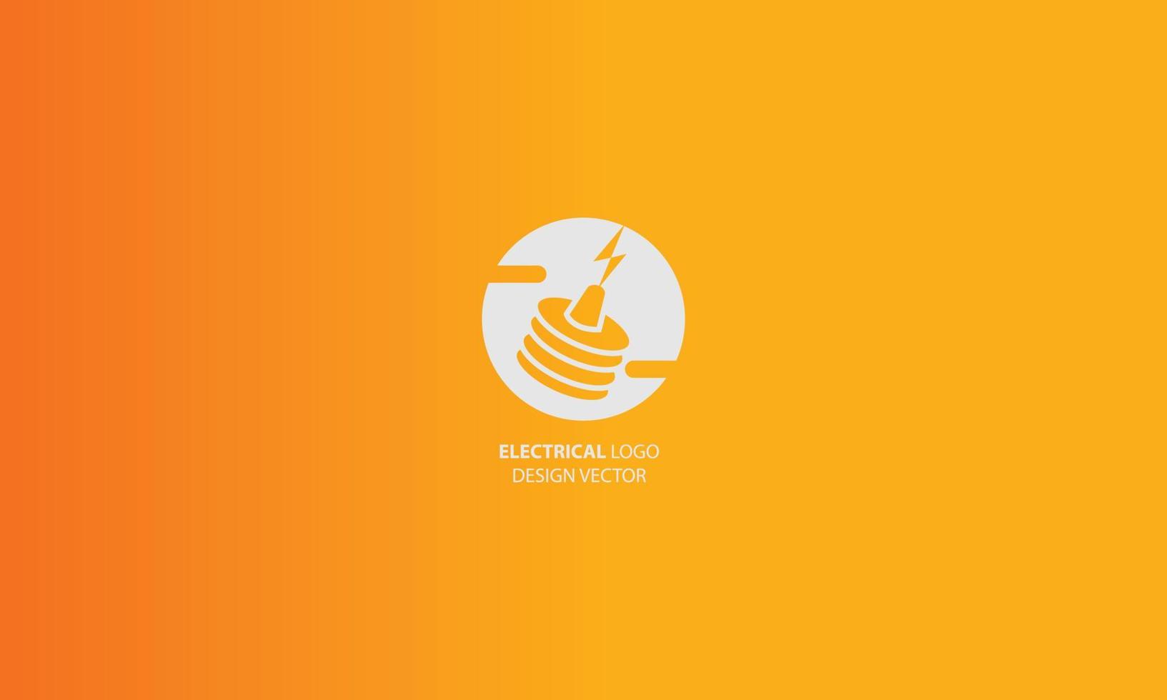 vetor de logotipo de eletricidade de alta tensão