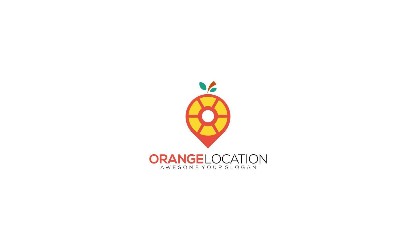 modelo de logotipo de suco de laranja fresco de ponto bebida vetor